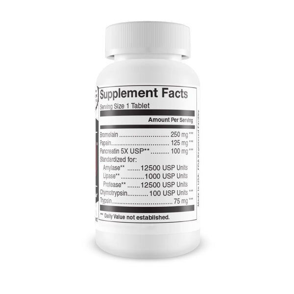 Pain 180 - Extra Strength Proteolytic Enzymes Support: Inflammation, Indigestion, Digestive health, Joint health, Muscle pain