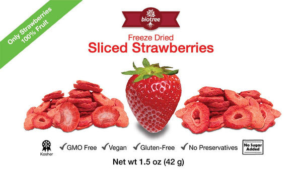 Freeze Dried Sliced Strawberries
