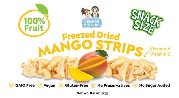 Mango Snacks - Yum! - Snack Size Freeze Dried Mango (0.6 oz)