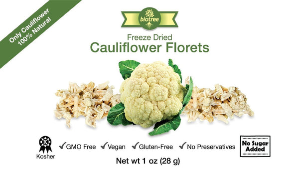 Freeze Dried Cauliflower Florets